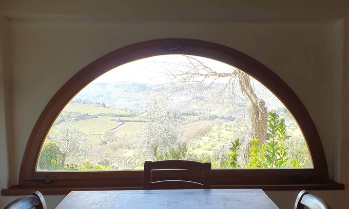 Panzano in Chianti Apartment | Charming La Colonna Apartment with Chianti Views & Pool