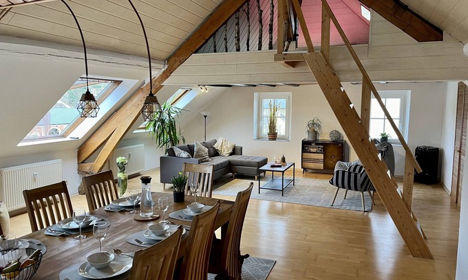 Saarburg Apartment | Charming 2-Floor Apartment with Castle View & Pool Access