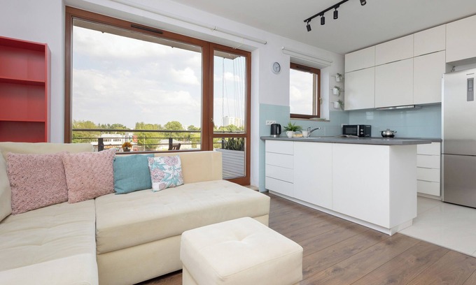 Bielany Apartment | Spacious Apartment with Parking and Family-Friendly Amenities