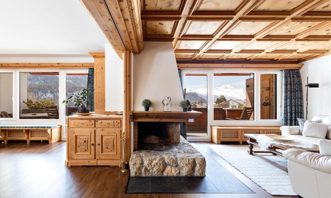 Champfer Apartment | Alpine Panorama Apartment with Pool and Family Amenities