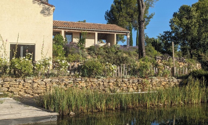 Jouques House | Architect's House with Natural Pool & Spectacular Lake Views