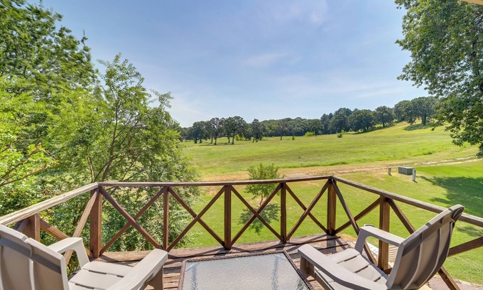 Fort Smith House | Inviting Arkansas Retreat with Balcony & Fire Pit Amenities