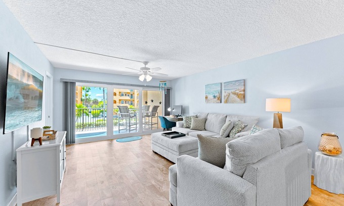 Port Canaveral Condo | Beachfront Oasis with Pool & Ocean Views - Rated 10/10!