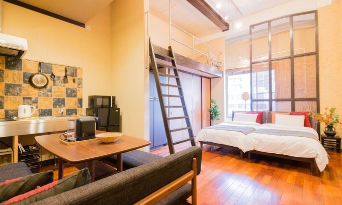 Shimogyo Apartment | Convenient Retreat Near Kyoto Station with Hot Tub & Spa