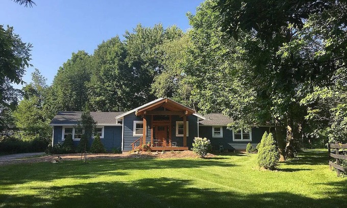 Penfield House | Inviting Rental Home Near PGA at Oak Hill with Pool & Spa