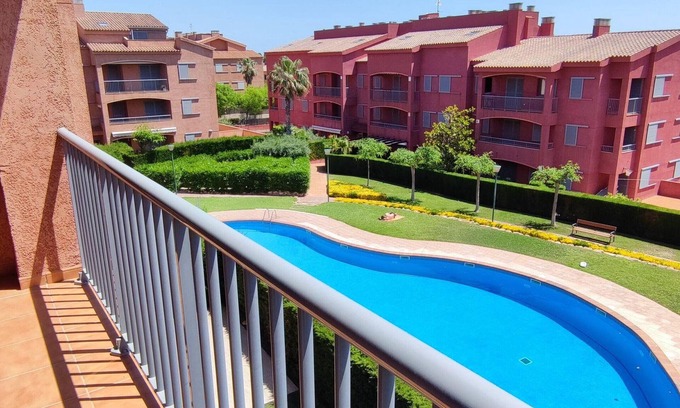 Calafat Apartment | Spacious Apartment L'Ametlla de Mar with Pool & Spa Access