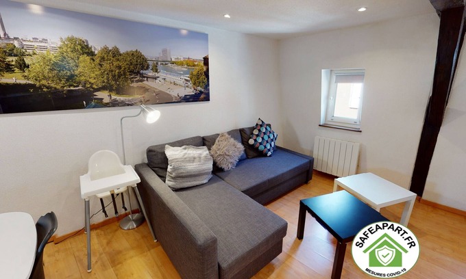 Petite-France Apartment | Welcoming Duplex Near Petite France with Kitchen & Breakfast