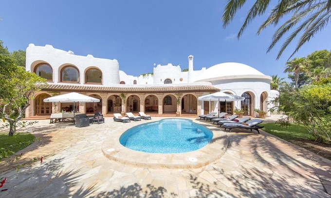 Santa Eulalia del Rio Villa | Idyllic Villa with Private Pool and Ocean Views in Cala Llenya