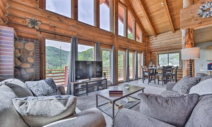 Eden House | Scenic Hilltop Cabin with Deck and Family-Friendly Amenities
