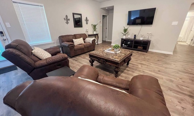 Lake Charles House | Ideal Home Away From Home with Office & Breakfast Included