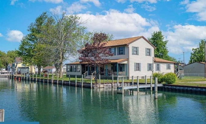 Harsens Island House | Idyllic Retreat on Harsens Island with Lake Views & Pool