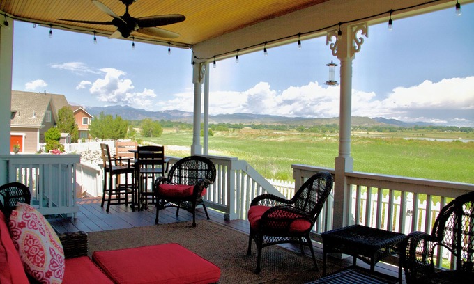 Longmont House | Picturesque Lakefront Retreat with Rocky Mountain Views