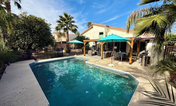 Paradise Valley Village House | Inviting Home with Outdoor Oasis and Heated Pool
