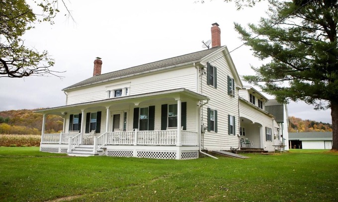 Owego Other | Iconic Central New York Farmhouse with Pool & Restaurant