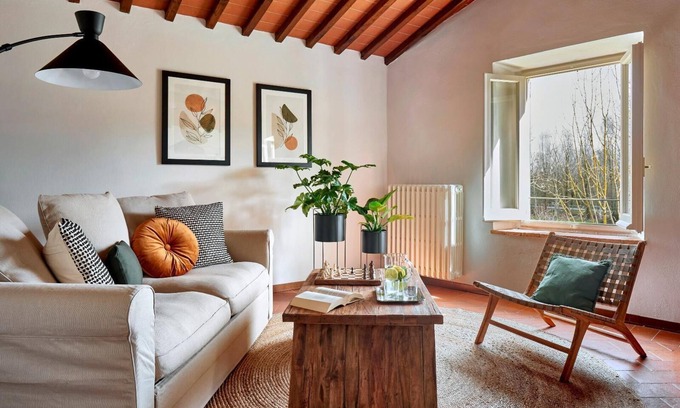San Piero a Sieve Apartment | Spacious Two-Bedroom Suite with Private Kitchen in Mugello
