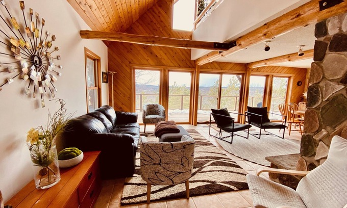 Washburn Ski Chalet | Cozy Log Chalet with Hot Tub, Trails & 9.8/10 Guest Rating