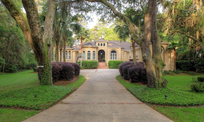 St. Simons Island House | Elegant Oceanfront Home with Private Pool and Spa