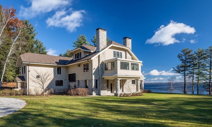 Sebago House | Elegant Retreat on Sebago Lake with Private Dock & Breakfast