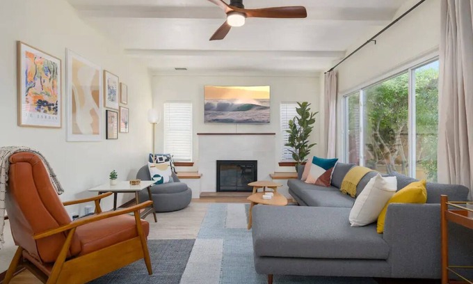 Normal Heights House | Modern New Backyard with High Walk Score & Family Amenities