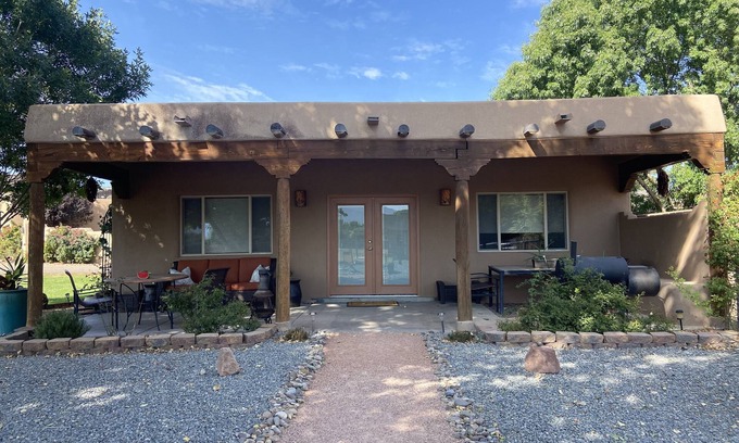 Corrales House | Tranquil Escape with Breathtaking Views and Premier Amenities