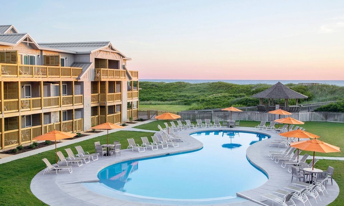 Duck House | Oceanfront House with Wrap-Around Porch & Pool Access