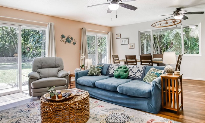 Kapoho House | Family-Friendly Pahoa Retreat with Fenced Yard & Fast WiFi