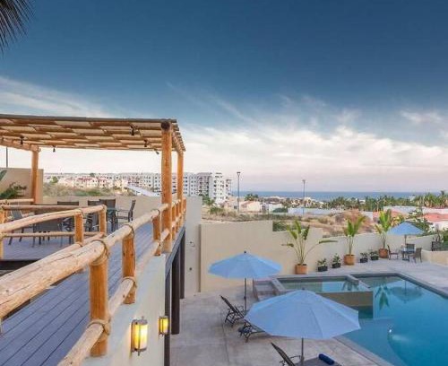 Downtown San Jose del Cabo Apartment | Inviting Poolside Retreat with Ocean View - SJD