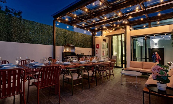 Roma Sur House | Spacious Retreat Roma Sur, Private Rooftop Terrace, BBQ, AC & Gym