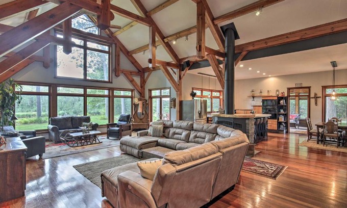 Eagle River House | Inviting Riverfront Retreat with Private Hot Tub Amenities
