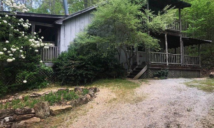 Clayton Cabin | Pet-Friendly Retreat by Tranquil Creek with Pool & WiFi