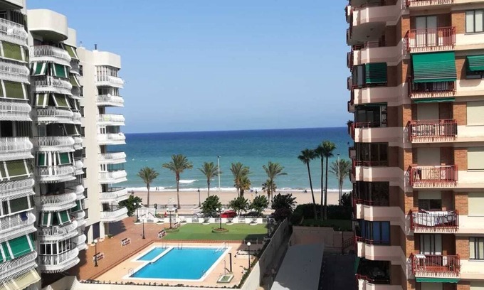 Benicassim Apartment | Inviting Beachfront Apartment with Ocean View & Spa Access