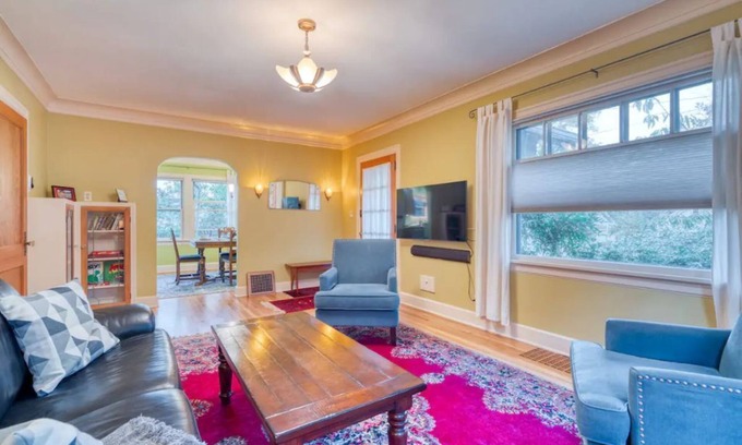 Cully House | Serene Retreat with Private Backyard and Treadmill Access