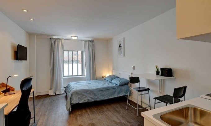 Laval Apartment | Modern Studio in Laval with Wifi and Parking Included