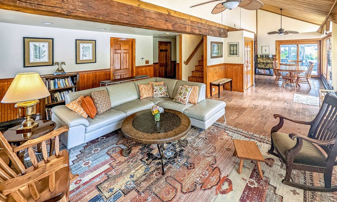Gilford House | Inviting Two-Story Retreat with Hot Tub & Mountain Views