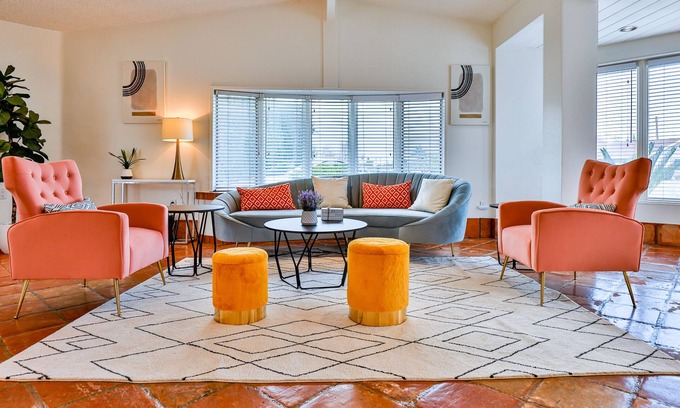 Orange House | Inviting Vacation Home with Pool, Ocean View & Hot Tub