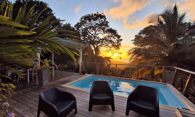 Les Anses-d'Arlets House | Ideal Villa with Pool & Ocean View in a Tranquil Setting