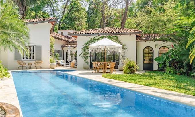 Nosara Villa | Stylish Spanish Villa with Ocean Views and Private Pool
