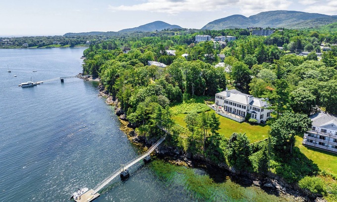 Bar Harbor House | Bayview: Historic Shorefront Cottage with Pool & Dock