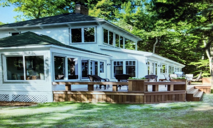 Elk Rapids House | Newly Renovated Lake House with Ocean Views & Hot Tub