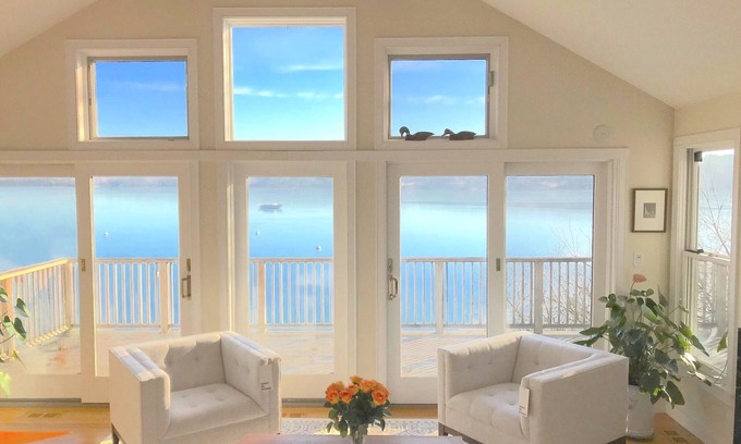 Vineyard Haven House | Idyllic Waterfront Home with Private Beach & Breathtaking Views