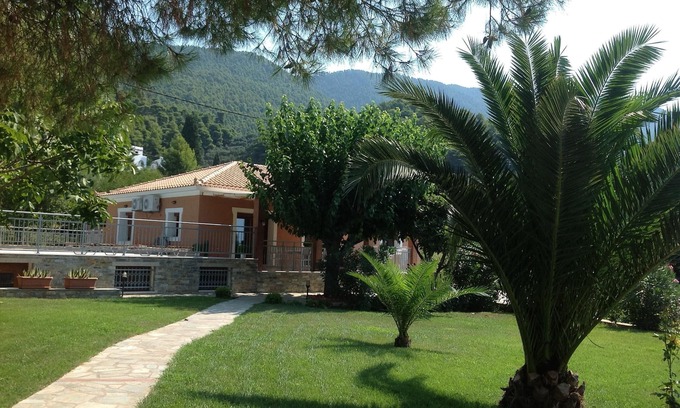 Elios Villa | Beachfront Villa with Private Pool & Orchards - Rated 9.4