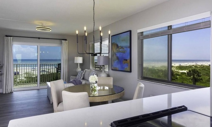 St. Augustine Beach Condo | Oceanfront Condo Retreat with Spa & Pool - Top Floor Bliss!