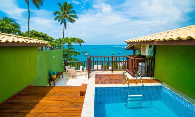 Praia do Forte Apartment | Unforgettable Penthouse Retreat with Private Pool & Ocean View