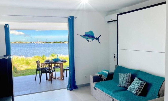 Marigot Apartment | Inviting Lagoon View Condo with Pool and Spa Amenities