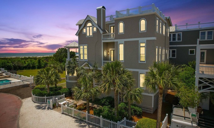 Saint Simons Island House | Immaculate Family Oceanfront Home with Pool & Rooftop Deck