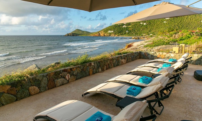 Estate Johns Folly Villa | Oceanfront Villa Retreat: 6 Bedrooms & Private Pool Haven
