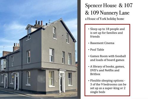 York House | Elegant Spencer House: Pet-Friendly Stay with Pool & Breakfast