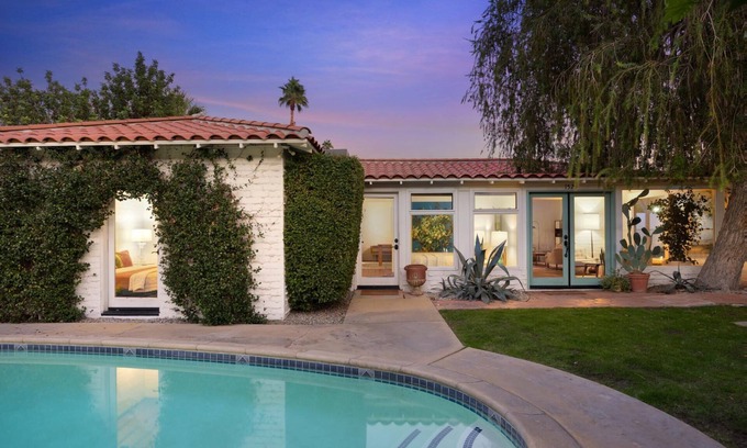 Tahquitz River Estates House | Fall Escape: Bungalow with Private Pool & Green Space