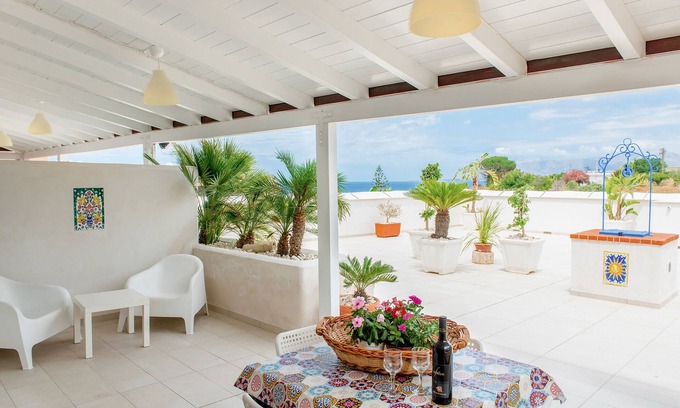 Alcamo Marina Apartment | Inviting Villa Apartment Steps from the Beach with Ocean View
