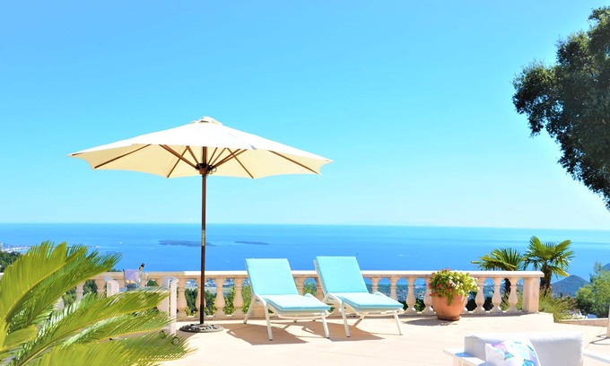 Tanneron Villa | Idyllic Villa with Pool and Ocean Views Near Mandelieu